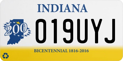 IN license plate 019UYJ