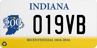 IN license plate 019VB