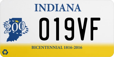 IN license plate 019VF
