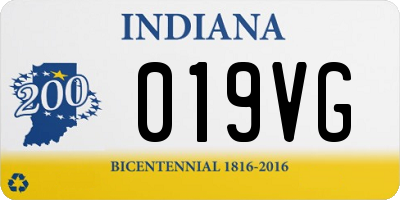 IN license plate 019VG