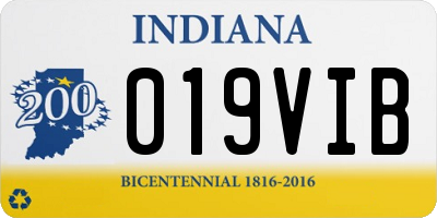 IN license plate 019VIB