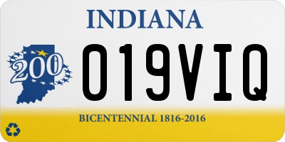 IN license plate 019VIQ