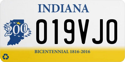 IN license plate 019VJO