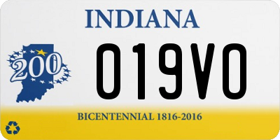 IN license plate 019VO