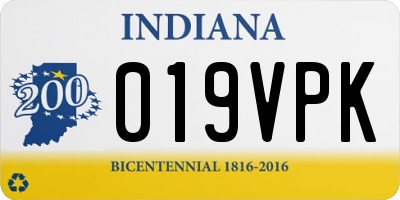 IN license plate 019VPK