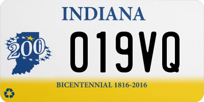 IN license plate 019VQ