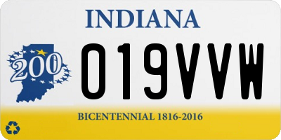 IN license plate 019VVW