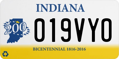 IN license plate 019VYO