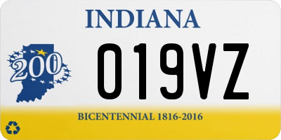 IN license plate 019VZ