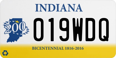 IN license plate 019WDQ