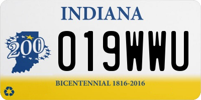 IN license plate 019WWU