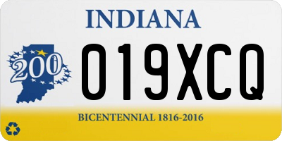 IN license plate 019XCQ