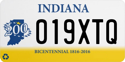 IN license plate 019XTQ