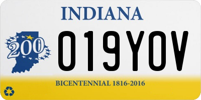 IN license plate 019YOV