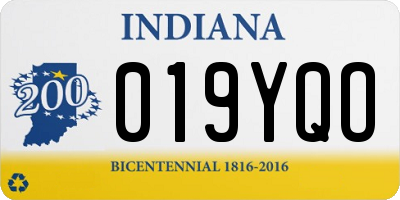 IN license plate 019YQO
