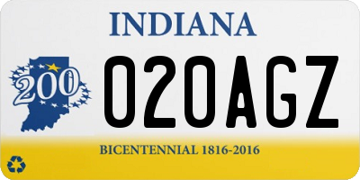 IN license plate 020AGZ