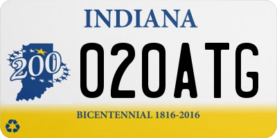 IN license plate 020ATG