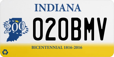 IN license plate 020BMV