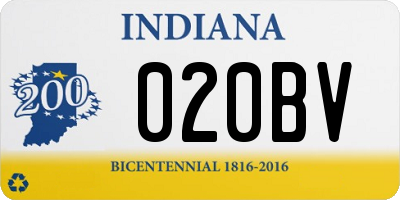 IN license plate 020BV