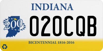 IN license plate 020CQB
