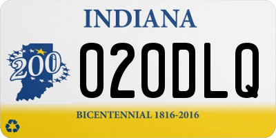 IN license plate 020DLQ