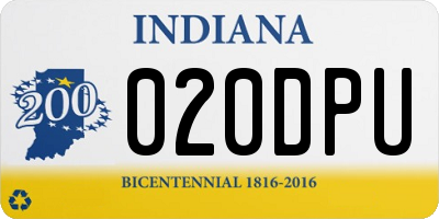 IN license plate 020DPU