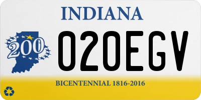 IN license plate 020EGV