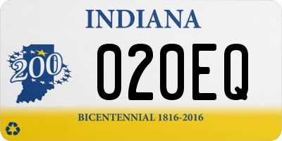 IN license plate 020EQ