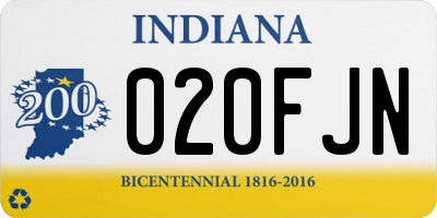 IN license plate 020FJN