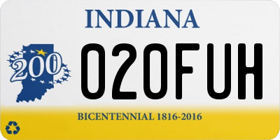 IN license plate 020FUH