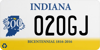 IN license plate 020GJ