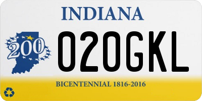 IN license plate 020GKL