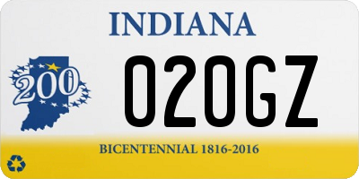 IN license plate 020GZ