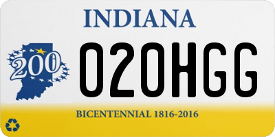 IN license plate 020HGG