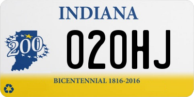IN license plate 020HJ