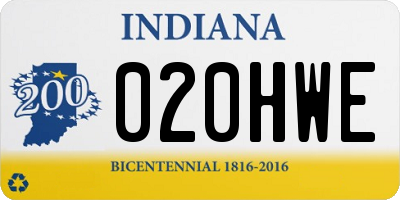 IN license plate 020HWE