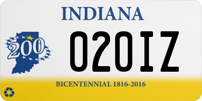 IN license plate 020IZ