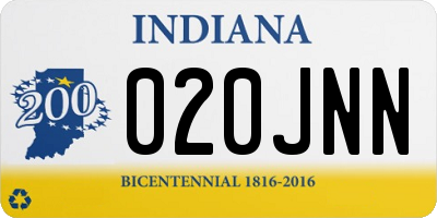 IN license plate 020JNN