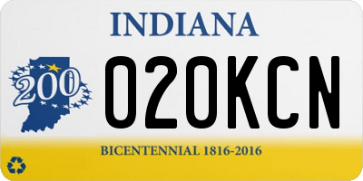 IN license plate 020KCN