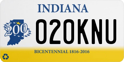 IN license plate 020KNU