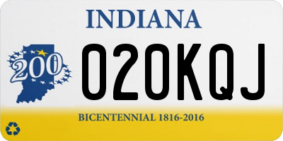 IN license plate 020KQJ