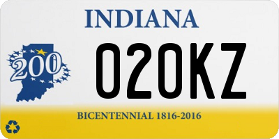 IN license plate 020KZ