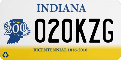 IN license plate 020KZG