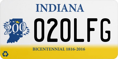 IN license plate 020LFG