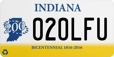 IN license plate 020LFU