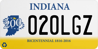 IN license plate 020LGZ