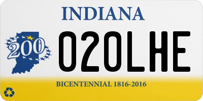 IN license plate 020LHE