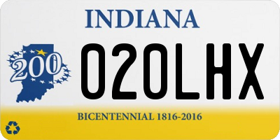 IN license plate 020LHX