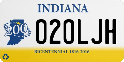 IN license plate 020LJH