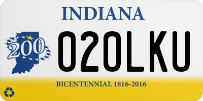 IN license plate 020LKU